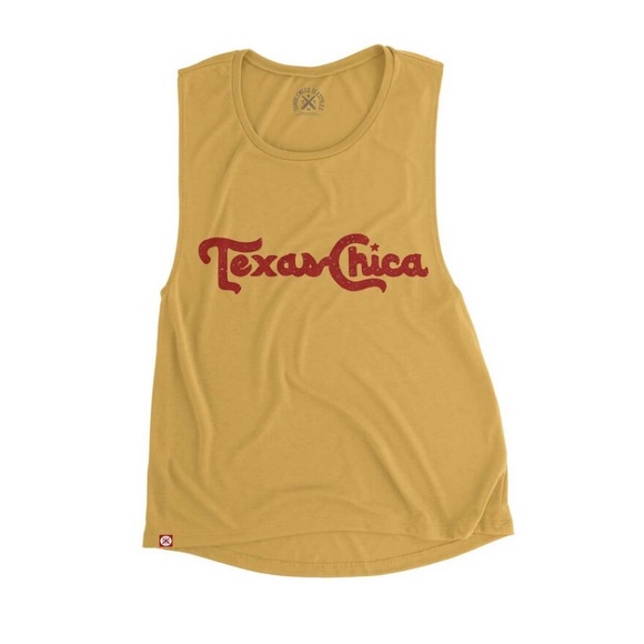 Tumbleweed Textiles Tops - Texas Chica / Topo Chico Logo Tank (NWOT)